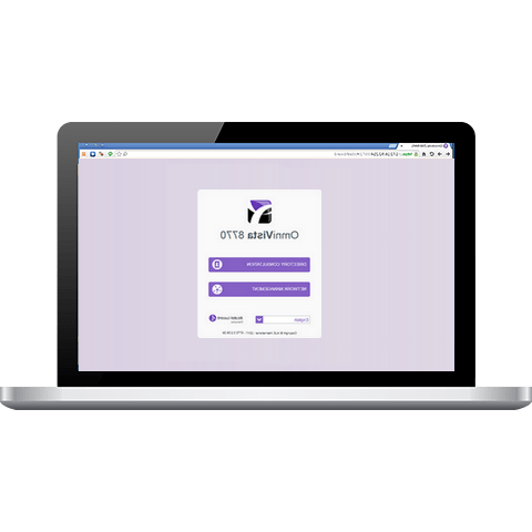 OmniVista 8770 Network Management System. Web client homepage